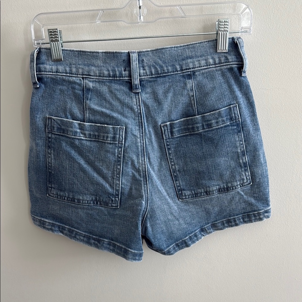 J. Crew Utility Denim Blue Women's Shorts - Picture 2 of 4